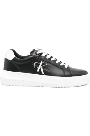 Calvin Klein Logo-print leather sneakers