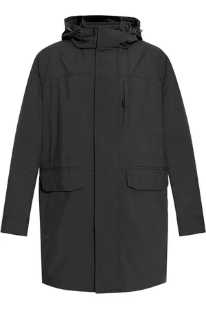 BRIONI Hooded drawstring coat
