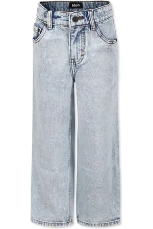 Molo Acid-wash wide-leg jeans