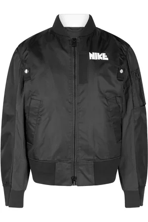 Nike X sacai layered bomber jacket