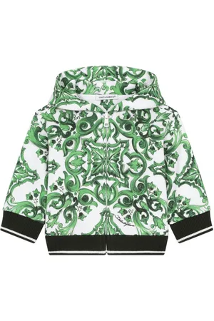 Dolce & Gabbana Majolica-print zip-up hoodie
