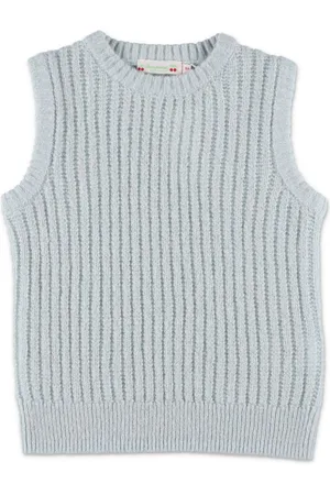 BONPOINT Ribbed-knit wool-cashmere blend vest