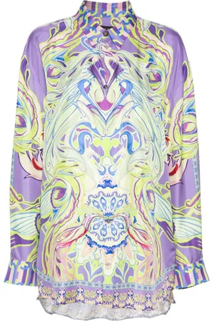 Camilla Abstract silk shirt