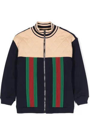 Gucci Zip-up panelled bomber jacket