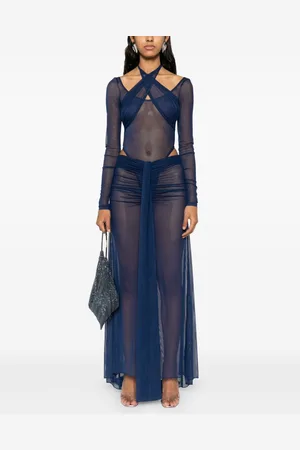 LAQUAN SMITH Mesh-design bodysuit