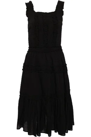 B+AB Polka dot cotton midi dress