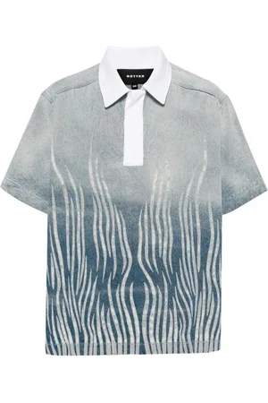 Botter Graphic-print organic cotton polo shirt