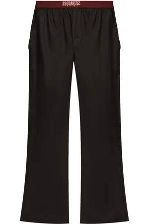Dsquared2 Logo-waistband cotton trousers
