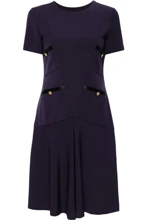CHANEL 2000s drop waist flared hem dress