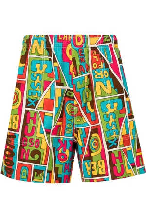 BODE Graphic-print bermuda cotton shorts