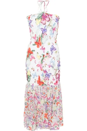 CHARO RUIZ IBIZA Cala butterfly-print midi dress