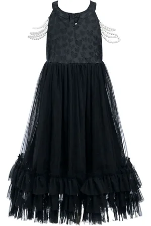 Tulleen Heart embroidered sleeveless dress