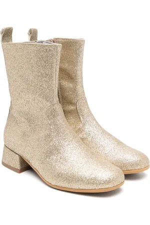 MONNALISA Glitter-detailed ankle boots
