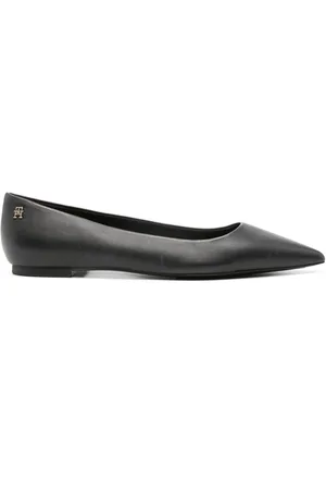 Tommy Hilfiger Essential pointed leather ballerina shoes
