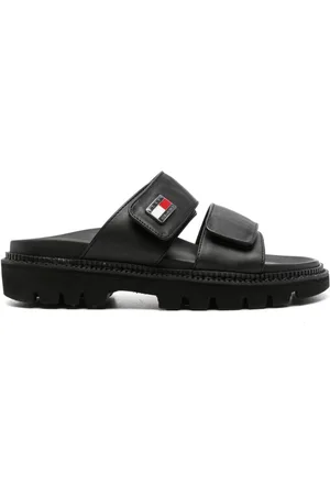Tommy Hilfiger Logo-plaque padded sandals