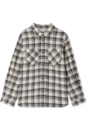 BONPOINT Altman checked organic-cotton shirt