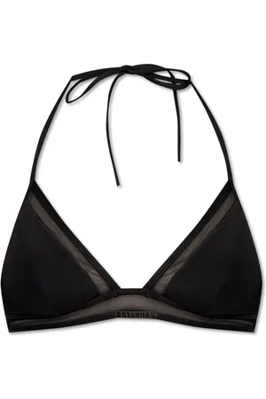 La Perla Logo-plaque panelled bikini top