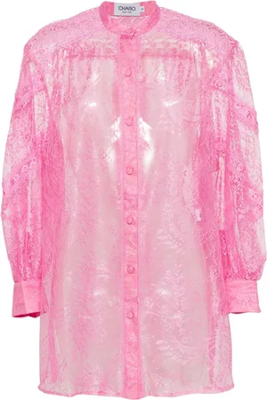 CHARO RUIZ IBIZA Lumie balloon-sleeve lace shirt
