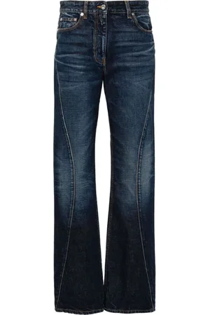Salvatore Ferragamo Whiskered straight-leg jeans