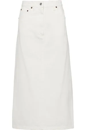 Prada Flared denim skirt