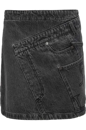 J.W.Anderson Twisted denim mini skirt