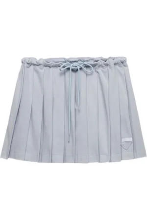 Prada Piqué pleated mini-skirt
