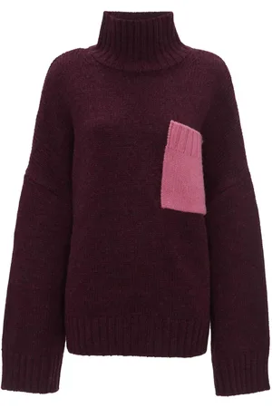 J.W.Anderson Contrast-pocket ribbed-knit jumper