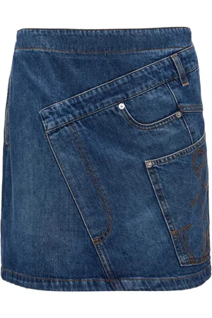 J.W.Anderson Twisted denim mini skirt