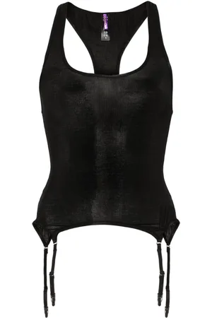 MAISON CLOSE La Femme Amazone suspenders-detail tank top