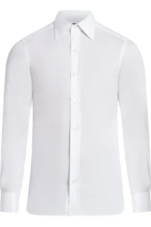 Tom Ford Spread-collar cotton shirt