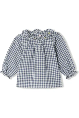 BONPOINT Dojoba gingham-checked blouse