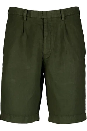 Boglioli Pleat-detail linen shorts