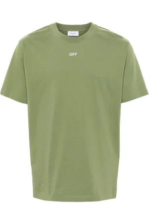 OFF-WHITE Arrows-stitching cotton T-shirt