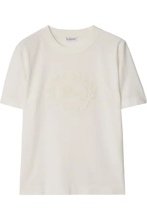 Burberry Logo-embroidered cotton T-shirt