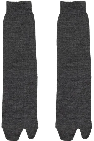 Maison Margiela Intarsia-knit ribbed socks