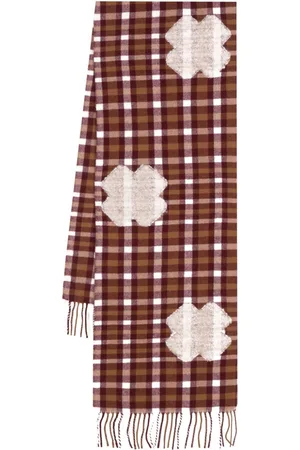 HENRIK VIBSKOV Cross-motif plaided scarf