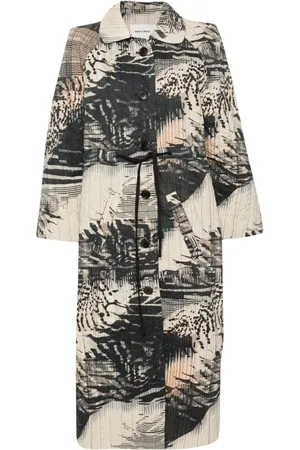 HENRIK VIBSKOV Long Bind quilted coat