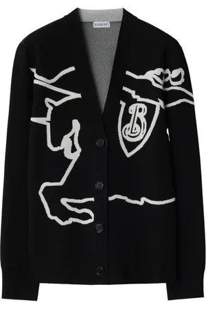 Burberry Equestrian Knight cotton-blend cardigan