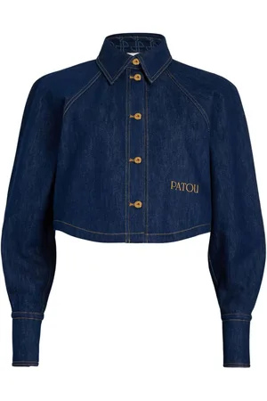 Patou Cropped denim shirt