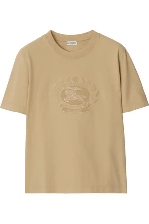 Burberry Logo-embroidered cotton T-shirt