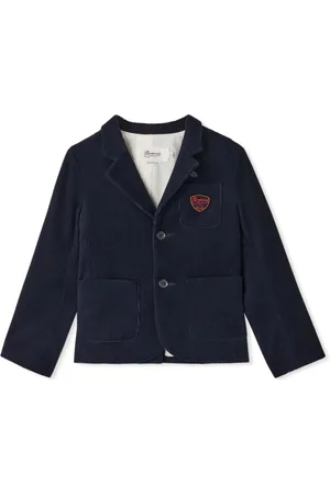 BONPOINT Logo-patch single-breasted blazer