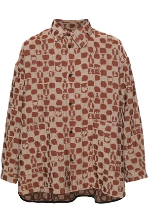 HENRIK VIBSKOV Big patterned-jacquard shirt