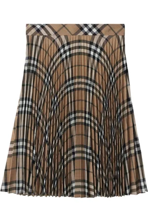 Burberry Checked wool skirt