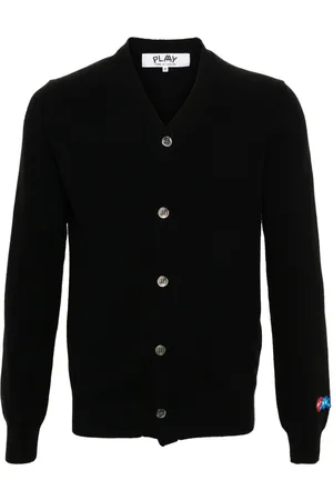 Comme des Garçons X the Artist Invader wool cardigan