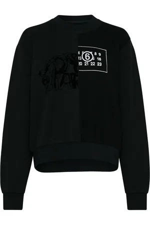 Maison Margiela Numbers-motif cotton sweatshirt