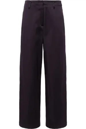 FORTE FORTE Straight-leg cotton-blend trousers