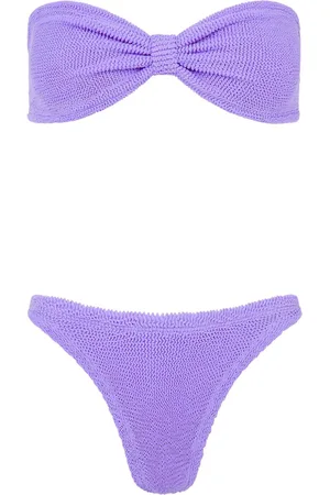 Hunza G Jean knit bandeau bikini