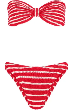 Hunza G Jean striped bikini