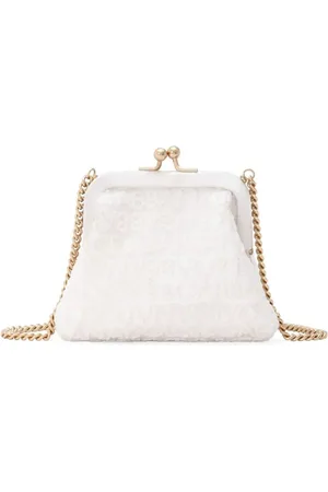 Dolce & Gabbana Logo-embroidered mesh crossbody bag