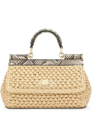 Dolce & Gabbana Small Sicily interwoven tote bag